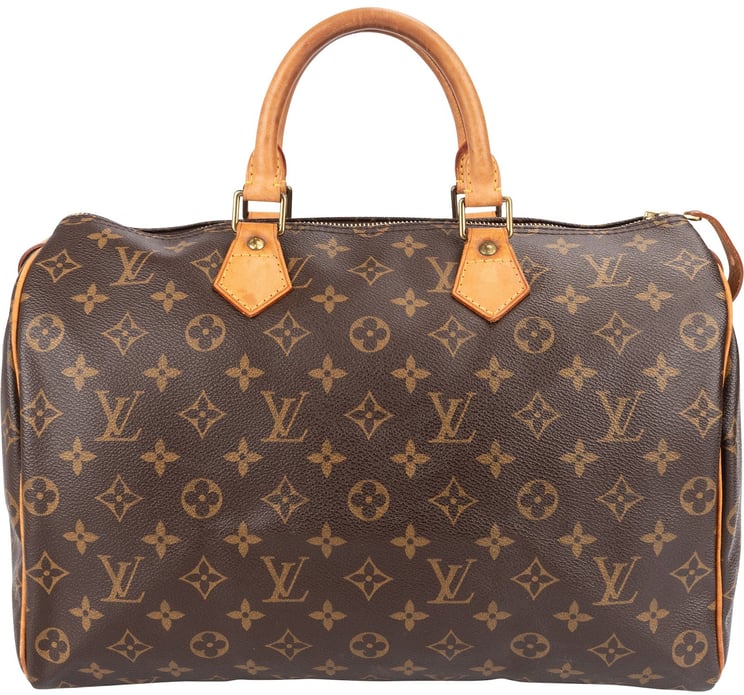 Louis Vuitton Louis Vuitton Monogram Canvas Speedy 35 Handbag
