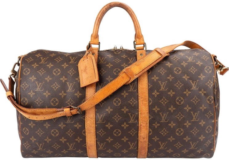 Louis Vuitton Louis Vuitton Monogram Canvas Keepall 50 Bandoulière Travel Bag
