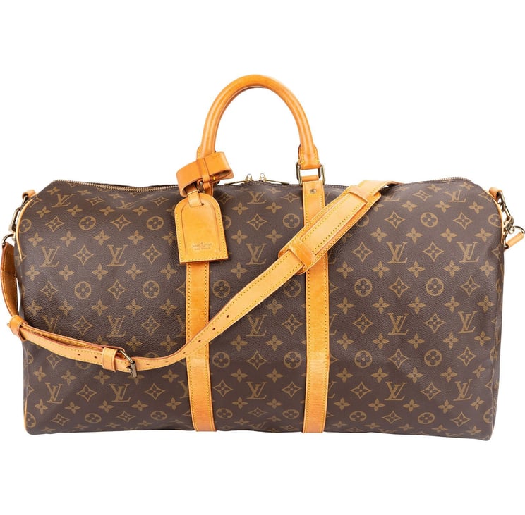Louis Vuitton Louis Vuitton Monogram Canvas Keepall 55 Bandoulière Travel Bag