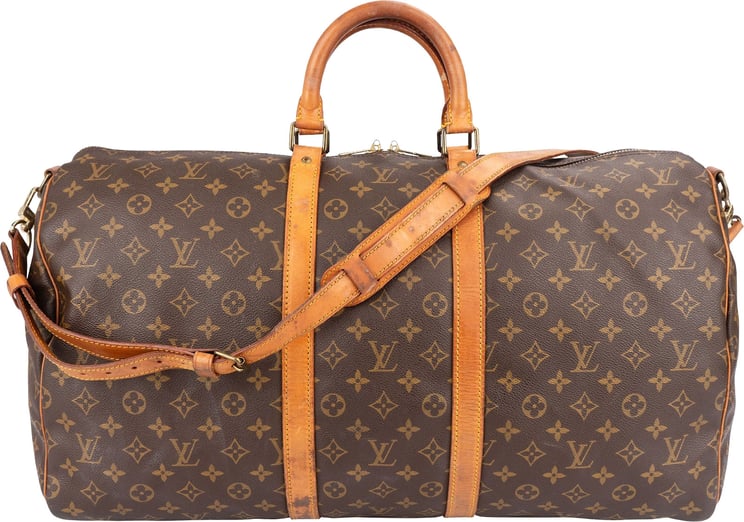 Louis Vuitton Louis Vuitton Monogram Canvas Keepall 55 Bandoulière Travel Bag