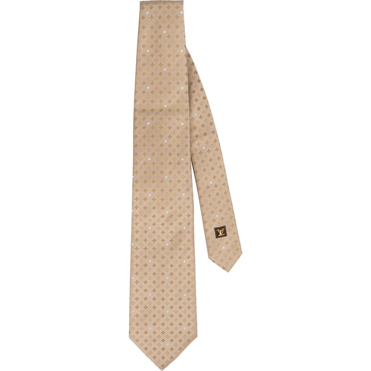 Louis Vuitton Louis Vuitton Blason Dots Canvas Monogram Silk Tie Krawatte