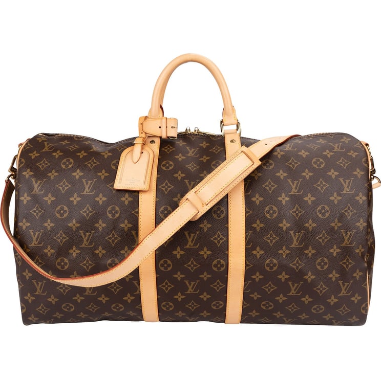 Louis Vuitton Louis Vuitton Monogram Canvas Keepall 55 Bandoulière Travel Bag