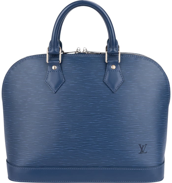 Louis Vuitton Louis Vuitton Blue Epi Leather Alma PM Handbag