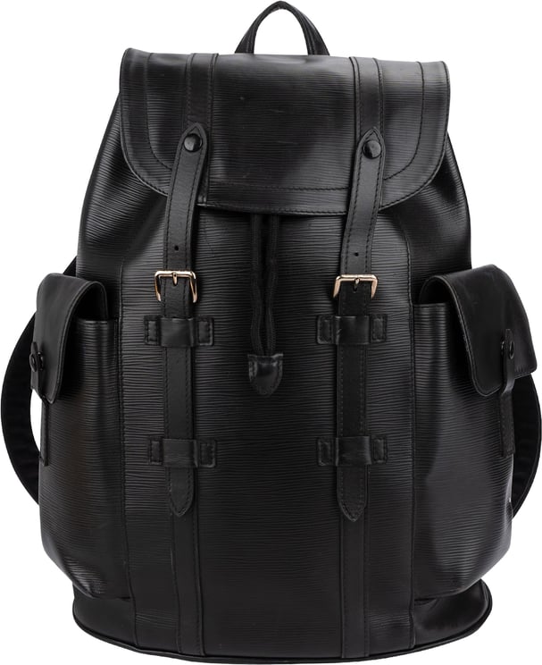 Louis Vuitton Louis Vuitton Noir Epi Leather Christopher Backpack