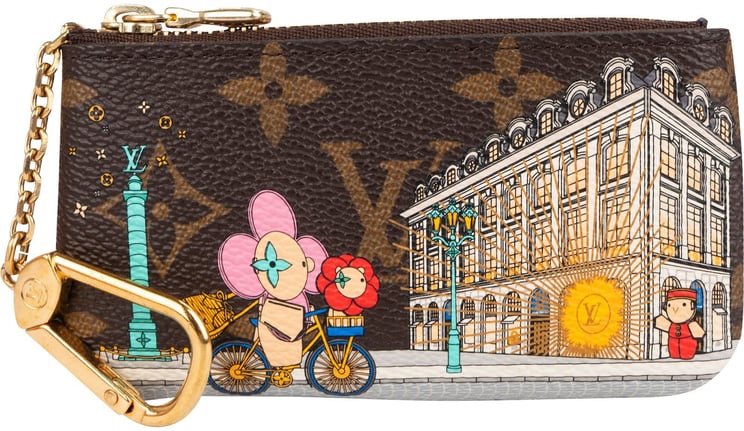 Louis Vuitton Louis Vuitton Monogram Limited Illustre Vivienne Holiday Paris Vendome Pochette Cles Key Pouch