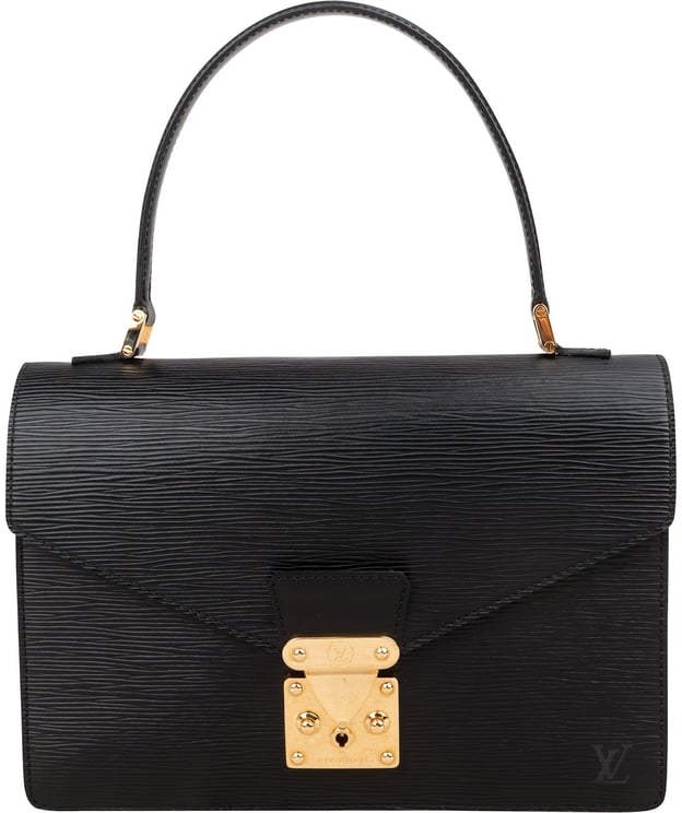Louis Vuitton Louis Vuitton Noir Epi Leather Concorde Handbag