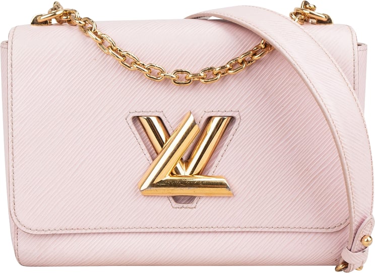 Louis Vuitton Louis Vuitton Light Pink Epi Leather Twist Crossbody Bag