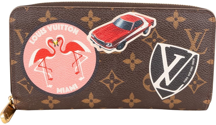 Louis Vuitton Louis Vuitton Monogram Canvas Illustre World Tour Race Zippy Wallet