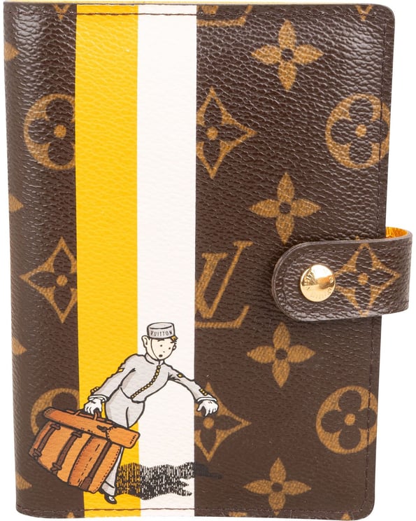 Louis Vuitton Louis Vuitton Canvas Monogram Limited Illustre Groom Agenda PM