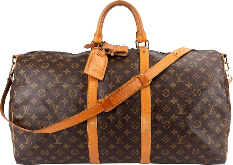 Louis Vuitton Louis Vuitton Monogram Canvas Keepall 55 Bandoulière Travel Bag