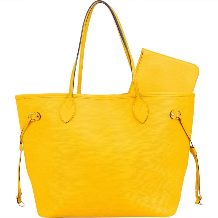 Louis Vuitton Louis Vuitton Yellow Epi Leather Neverfull MM Shoulder Bag