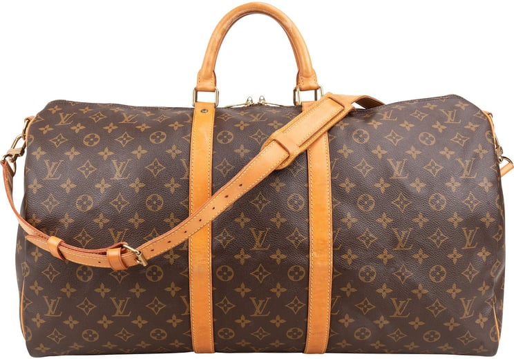 Louis Vuitton Louis Vuitton Monogram Canvas Keepall 55 Bandoulière Travel Bag
