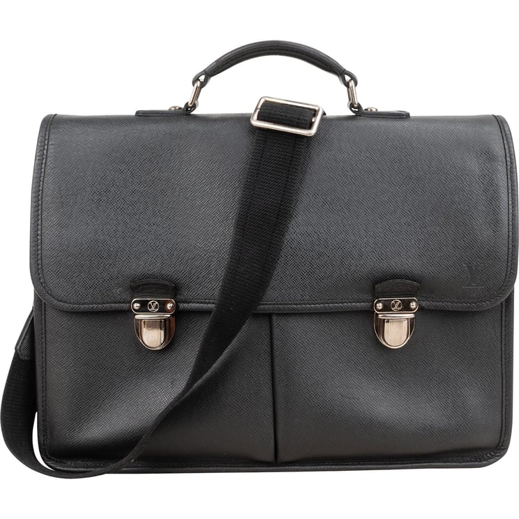 Louis Vuitton Louis Vuitton Noir Taiga Leather Alexei Anton Business Handbag