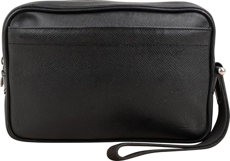Louis Vuitton Louis Vuitton Noir Taiga Leather Kasai Clutch