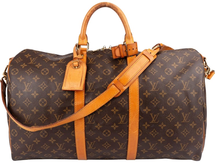 Louis Vuitton Louis Vuitton Monogram Canvas Keepall 50 Bandoulière Travel Bag