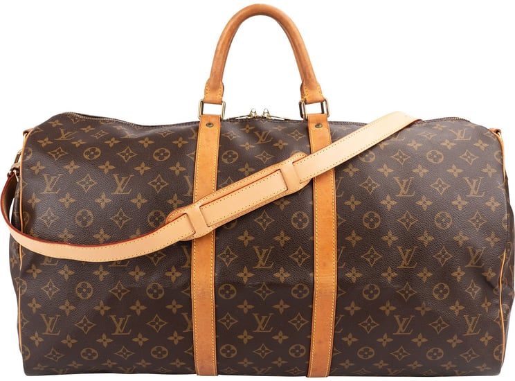 Louis Vuitton Louis Vuitton Monogram Canvas Keepall 55 Bandoulière Travel Bag