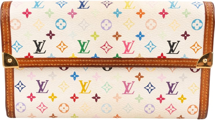 Louis Vuitton Louis Vuitton Monogram Murakami Multicolor Porte-Tresor International Wallet