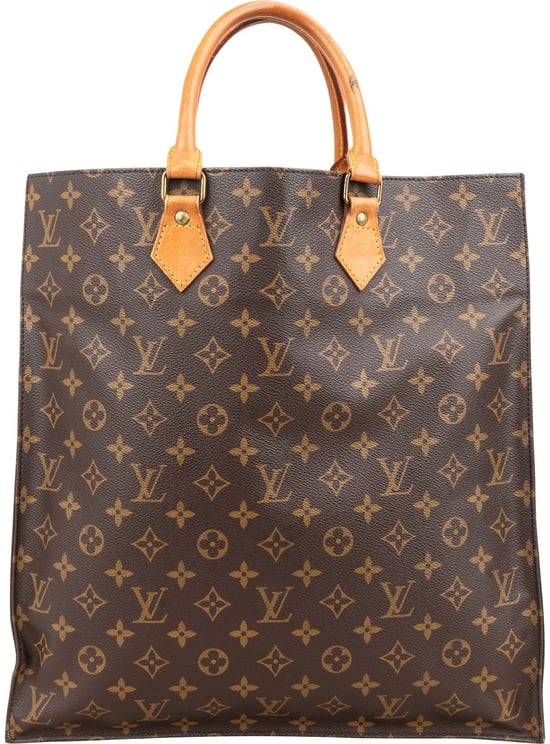 Louis Vuitton Louis Vuitton Monogram Canvas Sac Plat Handbag