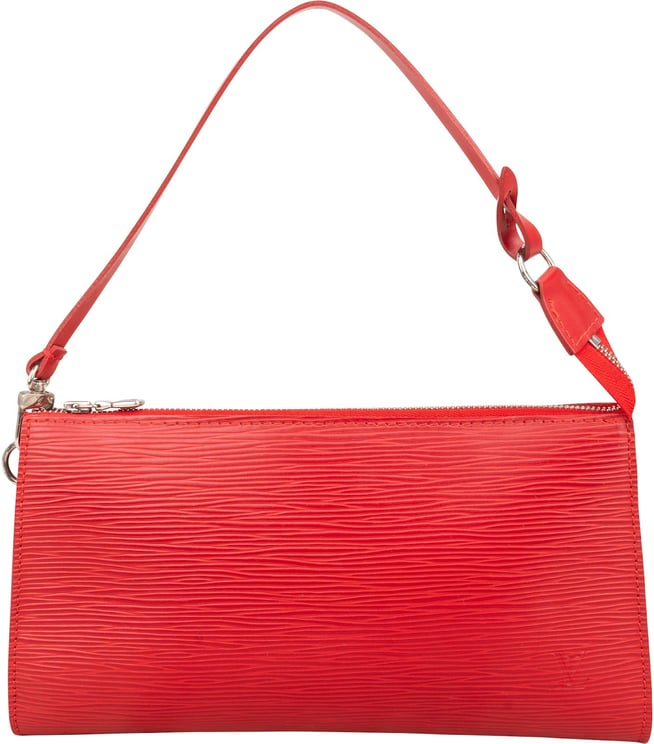 Louis Vuitton Louis Vuitton Red Epi Leather Pochette Accessoires Handbag