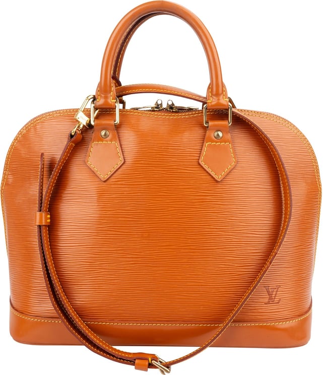Louis Vuitton Louis Vuitton Cognac Epi Leather Alma PM Handbag
