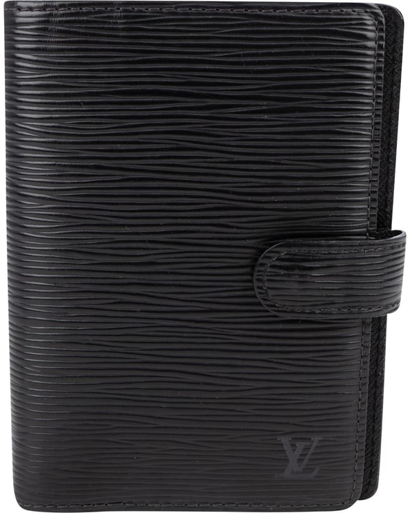 Louis Vuitton Louis Vuitton Noir Epi Leather Agenda PM