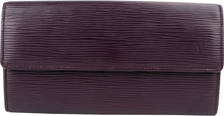 Louis Vuitton Louis Vuitton Purple Epi Leather Sarah Wallet