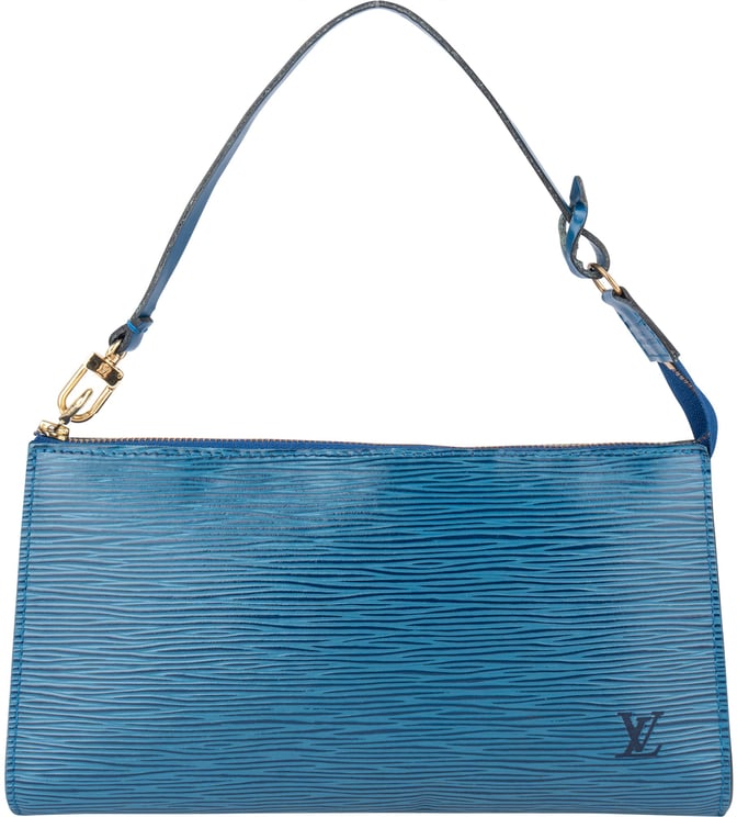 Louis Vuitton Louis Vuitton Bleu Epi Leather Pochette Accessoire Handbag