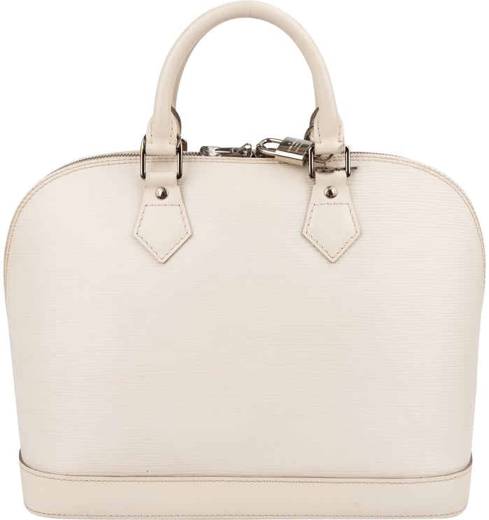 Louis Vuitton Louis Vuitton White Epi Leather Alma PM Handbag