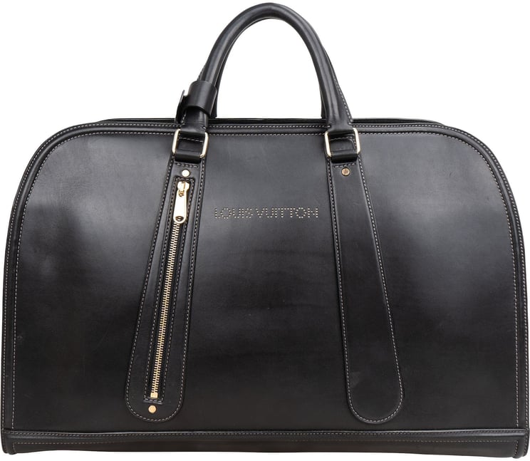 Louis Vuitton Louis Vuitton Noir Leather Bequia Sac De Voyage 50 Travel Bag