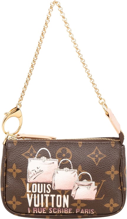 Louis Vuitton Louis Vuitton Monogram Canvas Ilustre 1 Rue Scribe Paris Mini Pochette Accessoires Handbag