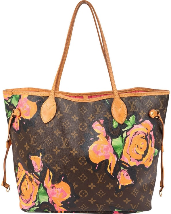 Louis Vuitton Louis Vuitton Limited Monogram Roses Neverfull MM Shoulder Bag