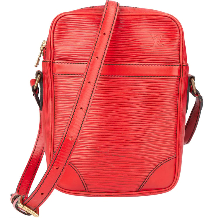 Louis Vuitton Louis Vuitton Rouge Epi Leather Danube Crossbody Bag