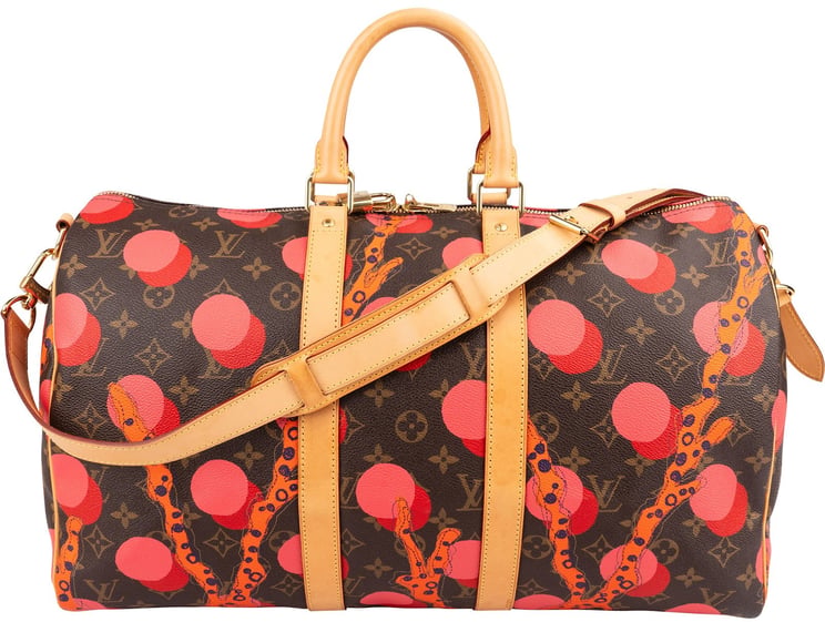 Louis Vuitton Louis Vuitton Monogram Canvas Limited Yayoi Kusama Ramages Dots Keepall 45 Bandoulière Travel Bag