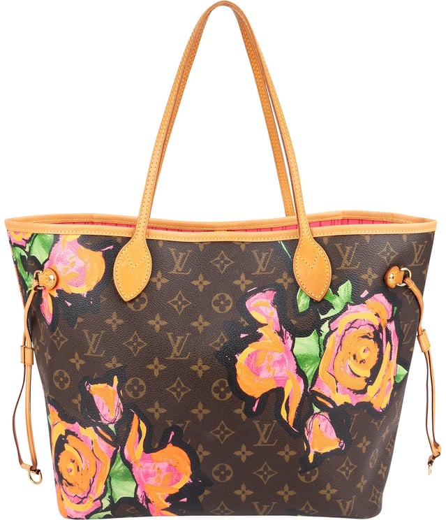 Louis Vuitton Louis Vuitton Limited Monogram Roses Neverfull MM Shoulder Bag