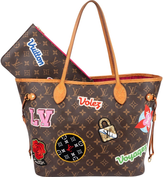 Louis Vuitton Louis Vuitton Monogram Canvas Illustre LV World Neverfull MM Shoulder Bag