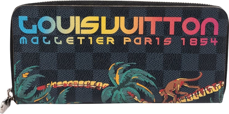Louis Vuitton Louis Vuitton Monogram Damier Graphite Illustre Jungle Malletier Zippy Organizer Wallet