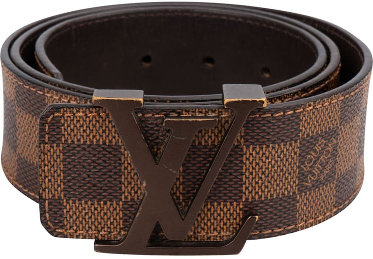 Louis Vuitton Louis Vuitton Monogram Damier Ebene Canvas LV Initiales Belt (85 / 34) M9807