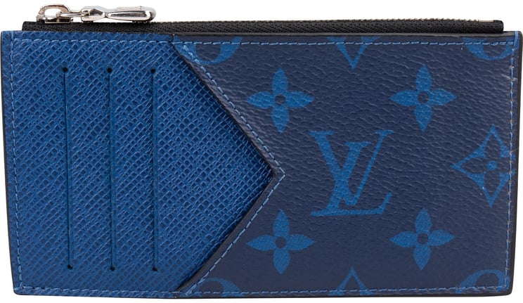 Louis Vuitton Louis Vuitton Monogram Taigarama Leather Coin Card Holder Wallet