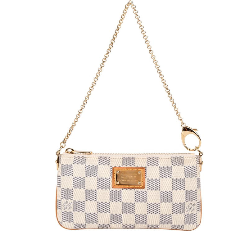 Louis Vuitton Louis Vuitton Monogram Damier Azur Mini Pochette Milla Shoulder Bag