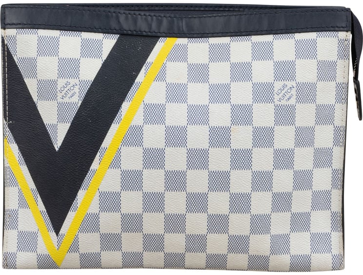 Louis Vuitton Louis Vuitton Monogram Damier Azur Limited America's Cup 2017 Jour Pochette Clutch