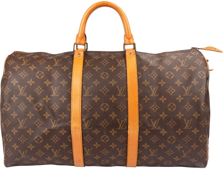 Louis Vuitton Louis Vuitton Monogram Canvas Keepall 50 Travel Bag