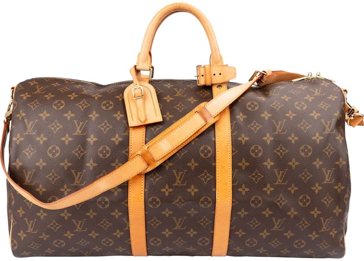 Louis Vuitton Louis Vuitton Monogram Canvas Keepall 55 Bandoulière Travel Bag