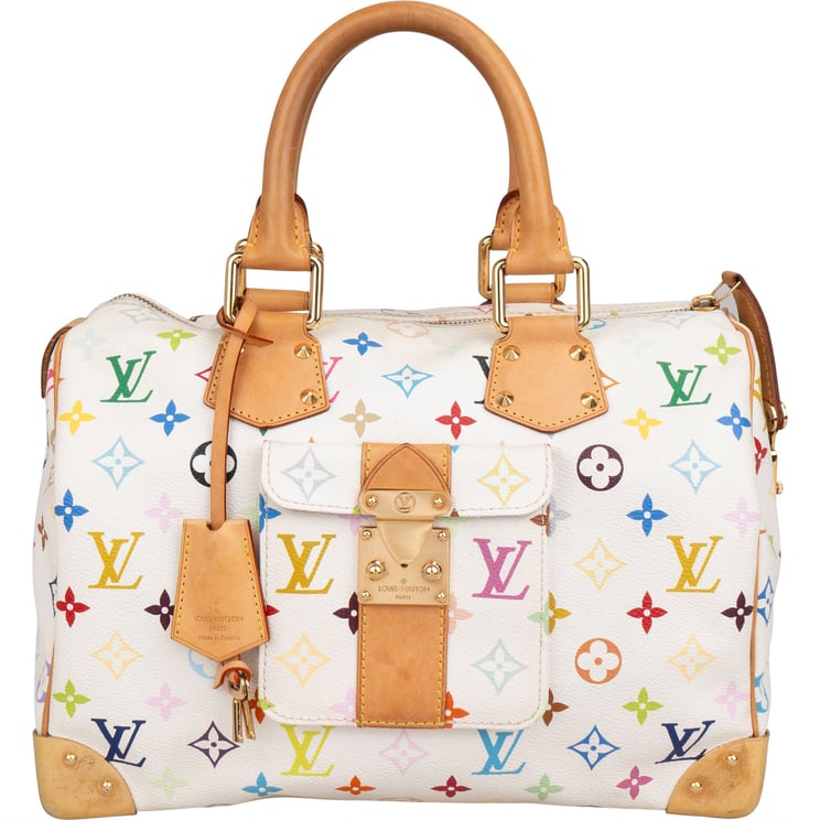Louis Vuitton Louis Vuitton Canvas Murakami Multicolor Monogram Speedy 30 Handbag