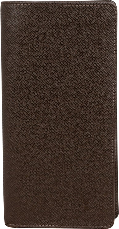 Louis Vuitton Louis Vuitton Brun Taiga Leather Brazza Wallet