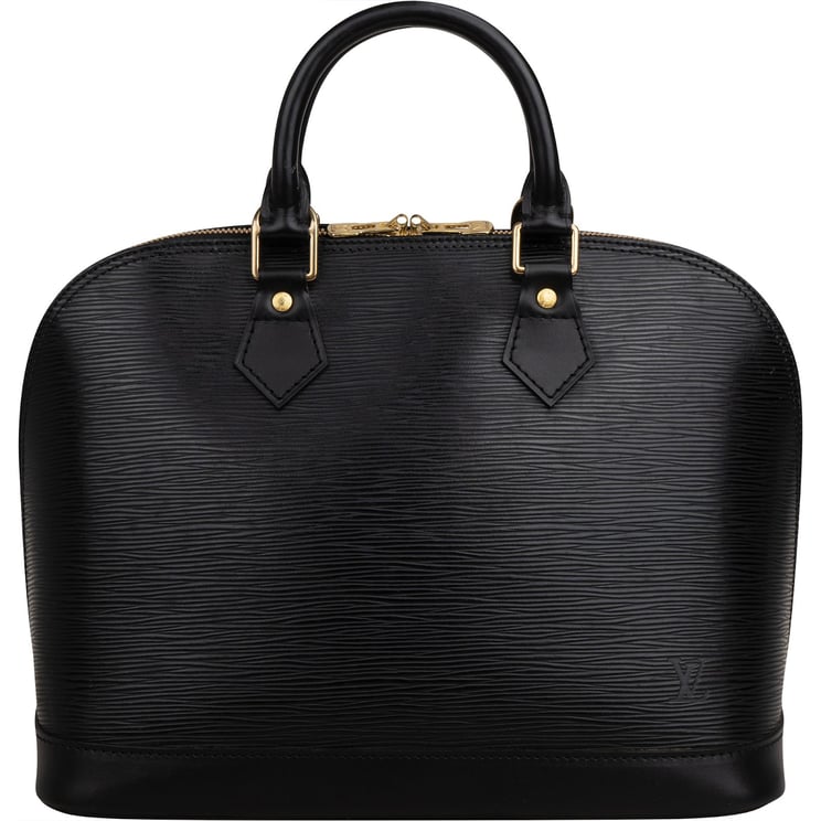 Louis Vuitton Louis Vuitton Noir Epi Leather Alma PM Handbag