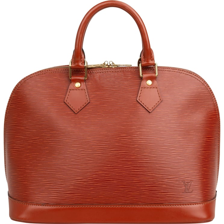 Louis Vuitton Louis Vuitton Cognac Epi Leather Alma PM Handbag