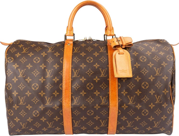 Louis Vuitton Louis Vuitton Monogram Canvas Keepall 50 Travel Bag