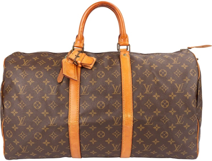 Louis Vuitton Louis Vuitton Monogram Canvas Keepall 50 Travel Bag
