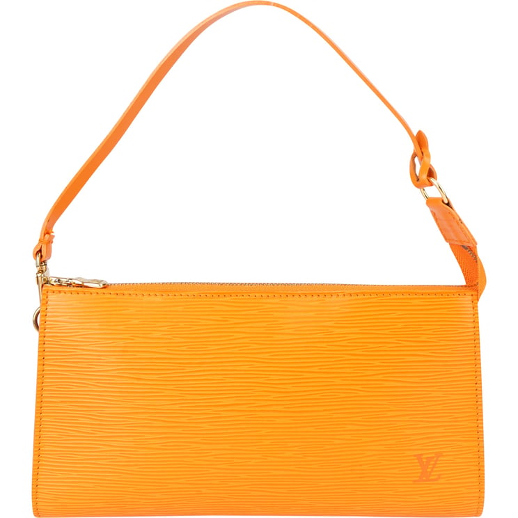 Louis Vuitton Louis Vuitton Orange Epi Leather Pochette Accessoire Handbag