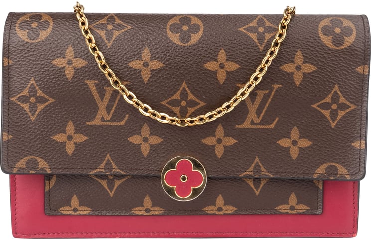 Louis Vuitton Louis Vuitton Canvas Monogram Flore Wallet On Chain Crossbody Bag
